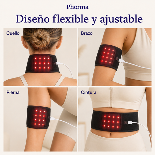 PHŌRMA Flex Light — Banda LED Flexible de Luz Roja e Infrarrojo