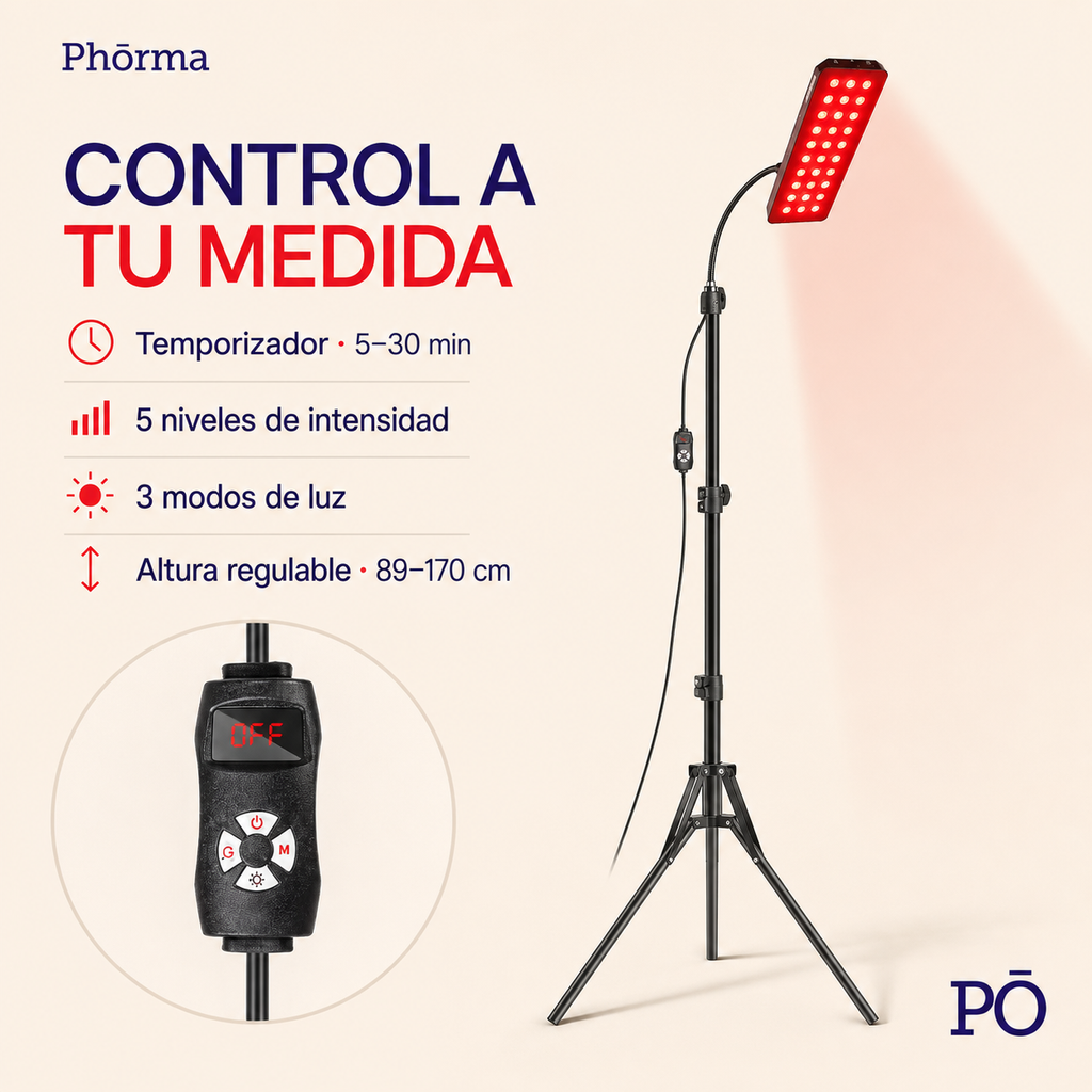 PHŌRMA Stand Light — Lámpara LED de Luz Roja e Infrarrojo