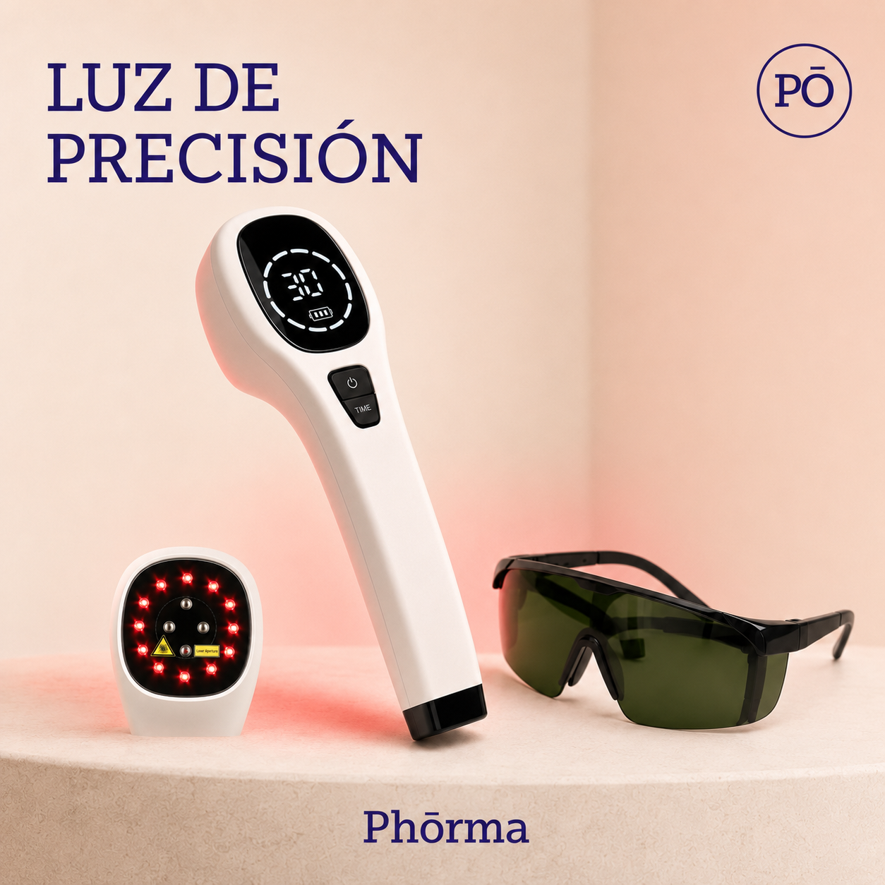 PHŌRMA Focus Light — Dispositivo Manual de Luz Roja 650 y 808 nm