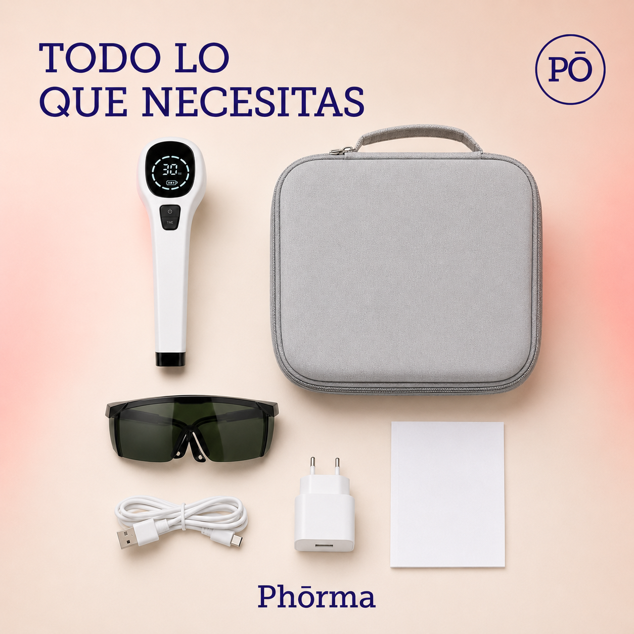 PHŌRMA Focus Light — Dispositivo Manual de Luz Roja 650 y 808 nm