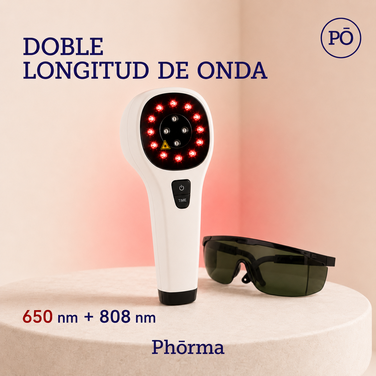 PHŌRMA Focus Light — Dispositivo Manual de Luz Roja 650 y 808 nm