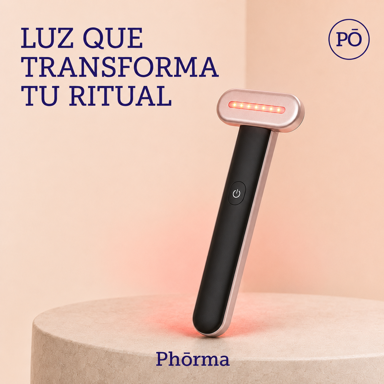 PHŌRMA Aura 7 — Dispositivo Facial LED con Calor y Microcorriente
