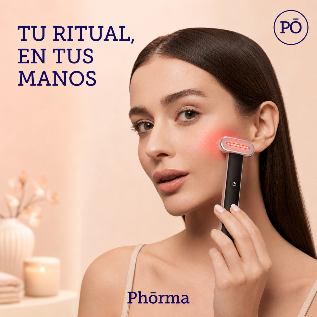 PHŌRMA Aura 7 — Dispositivo Facial LED con Calor y Microcorriente